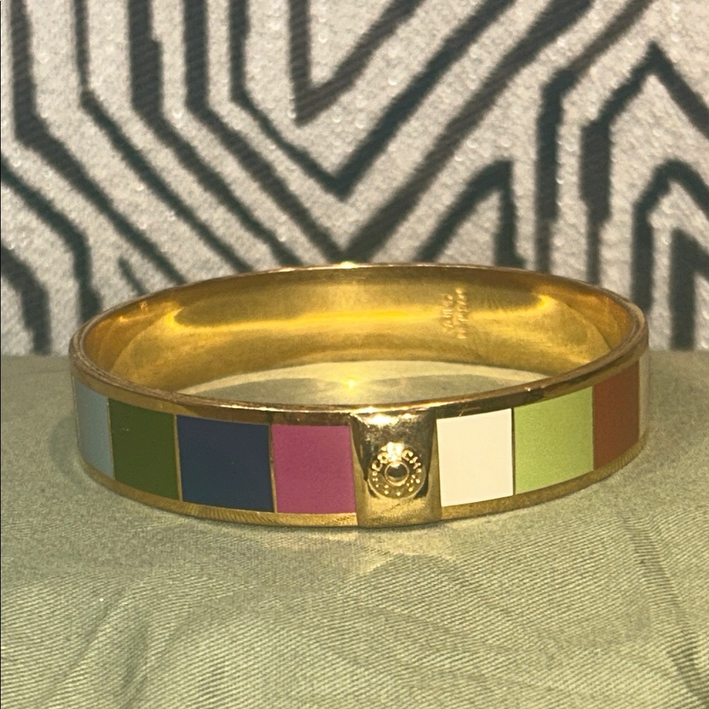 Coach Legacy Stripe Bangle Bracelet